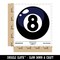 8 Eight Ball Billiards Pool Waterproof Vinyl Phone Tablet Laptop Water Bottle Sticker Set - 5 Pack